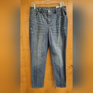 Chico's SO Slimming Girlfriend Ankle Classic Blue Women's Jeans